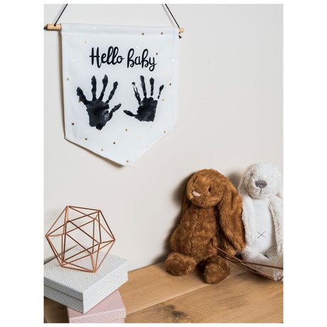 Baby Art Personalised My Baby Art Flag for lasting memory of your baby's hand or footprint