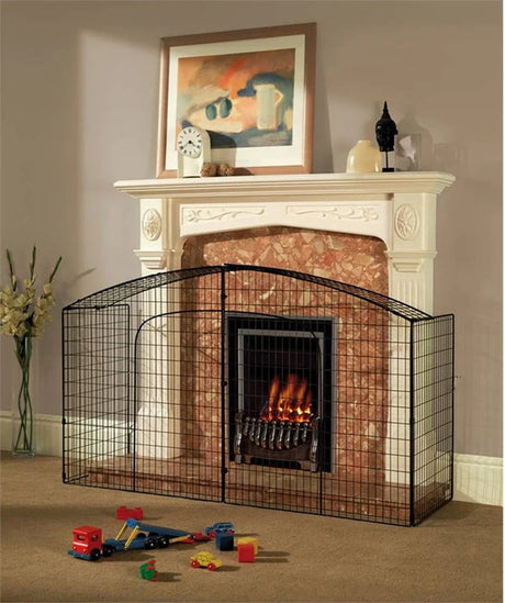 Babylo Premier Fireguard Fits Up to 133cm Wide - Black