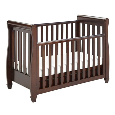 Babymore Eva Sleigh Cot Bed Dropside with Drawer