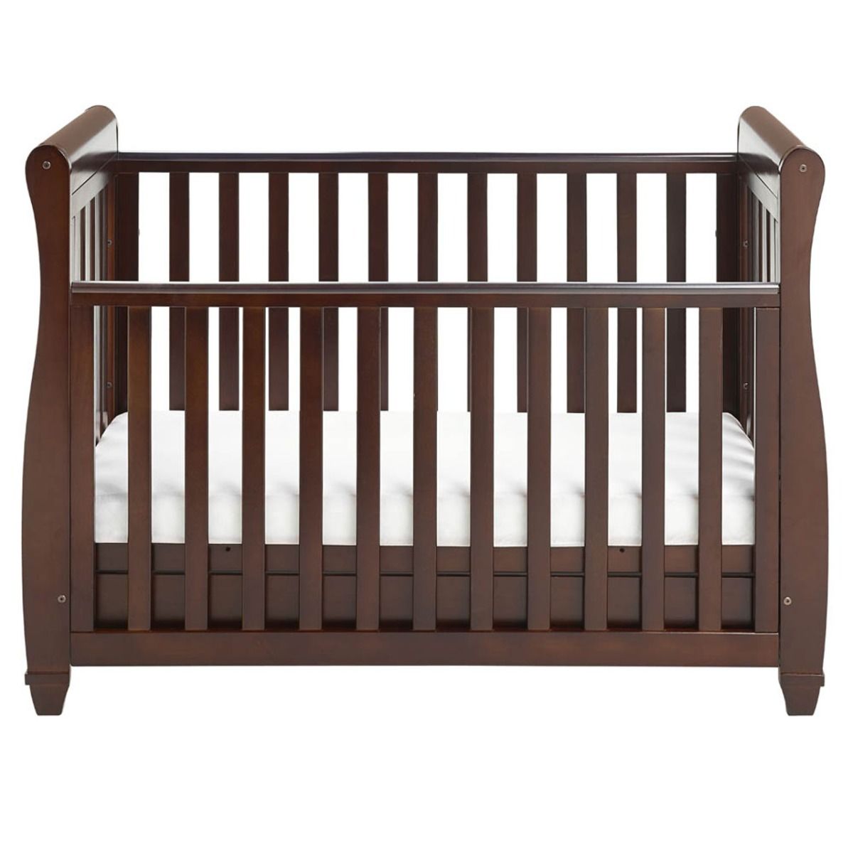 Babymore Eva Sleigh Cot Bed Dropside with Drawer