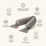 bbhugme Pregnancy Pillow Replacement Cover - Stone