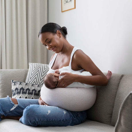 bbhugme Adjustable Nursing & Breastfeeding Pillow - Pink Melange