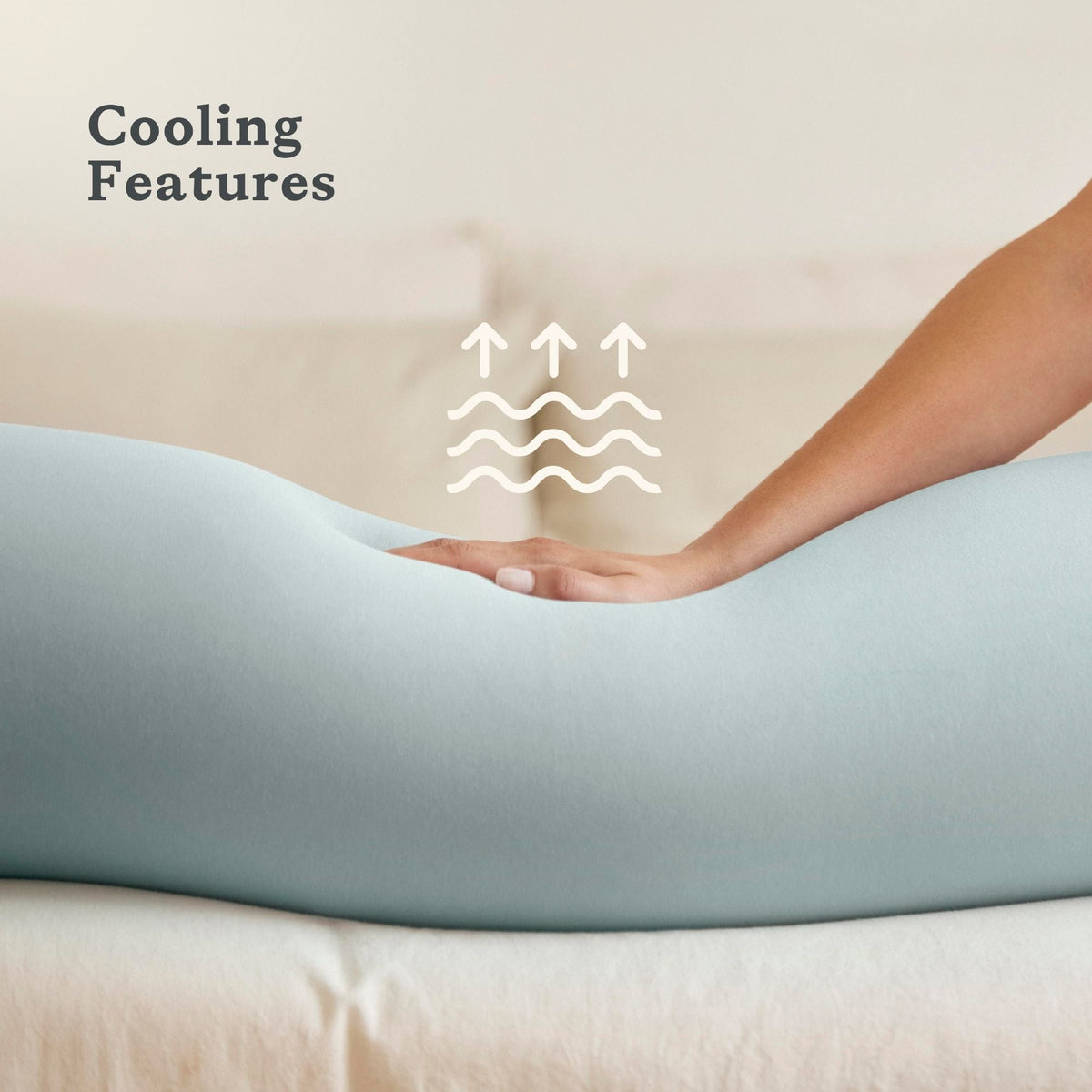 bbhugme Adjustable Pregnancy Pillow with Body Support - Eucalyptus