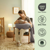 bbhugme Adjustable Pregnancy Pillow with Body Support - Dusty Pink