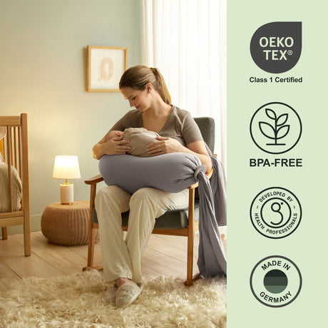 bbhugme Adjustable Pregnancy Pillow with Body Support - Dusty Olive