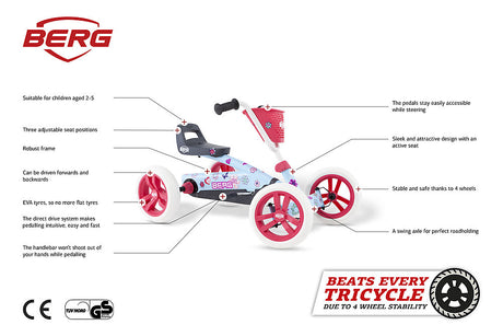 Berg Buzzy Bloom Pedal Kart 2- 5 Years