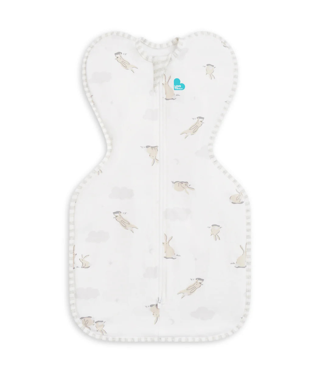 Love To Dream Swaddle Up White Cloud bunnies Medium 1.0TOG