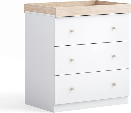 Little Acorns Burlington 2 Piece Bundle - White/Oak