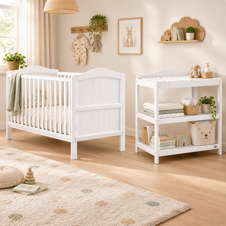 Clara Deluxe Open Changer - White