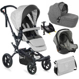 Jané Crosswalk-R All-Terrain Travel System with Carrycot & Koos iSize R1, Tech Mouse / Black Grey