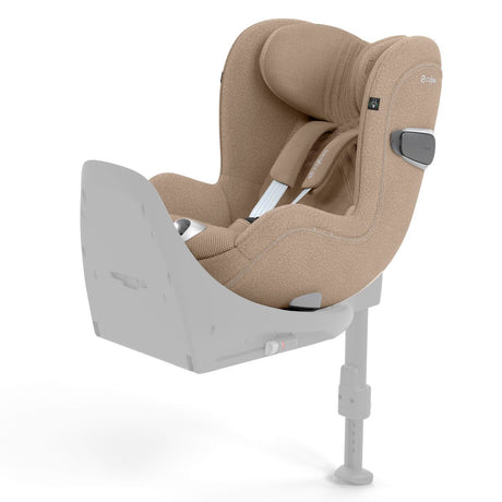 Cybex Sirona T i-Size 360 Rotating Car Seat 45-105cm, 0-4 Years, Cozy Beige (Plus) with Canopy