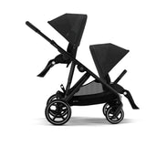 CYBEX Gazelle S Single to Double Pushchair - BLK Moon Black/black