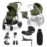 Cybex e-Gazelle S 11 Piece Electric Pushchair Bundle with Cloud T Car Seat & Base