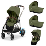 Cybex e-Gazelle S Electric Twin Pushchair with Optional Carrycots