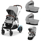 Cybex e-Gazelle S Electric Twin Pushchair with Optional Carrycots