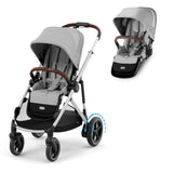 Cybex e-Gazelle S Electric Twin Pushchair with Optional Carrycots