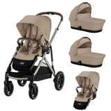 Cybex Gazelle S Twin Pushchair with Optional Carrycots