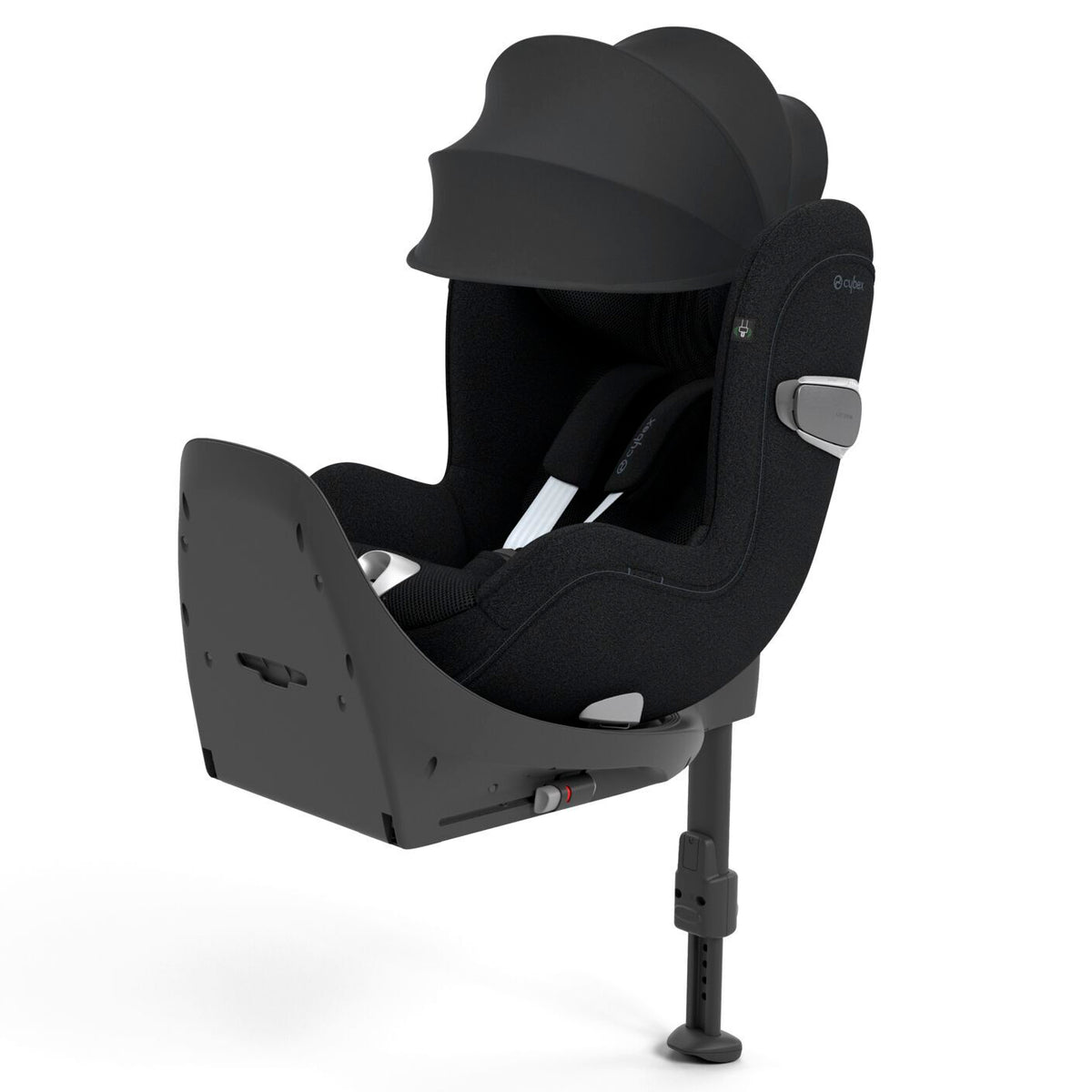 Cybex Sirona T i-Size 360 Rotating Car Seat 45-105cm, 0-4 Years, Sepia Black (Plus) with Canopy