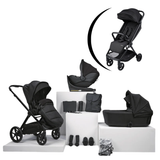 12 pc Raffi MKII Travel Bundle with spin car seat & Isofix base + FREE Compact Stroller