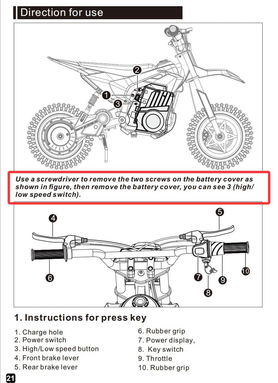 Dirt Race Scrambler 24V Electric Ride On Motorbike, 13+ years