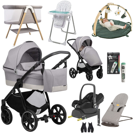 Noordi Sole Go 3in1 + Maxi Cosi Cabriofix + Isofix Base, Essential Bundle