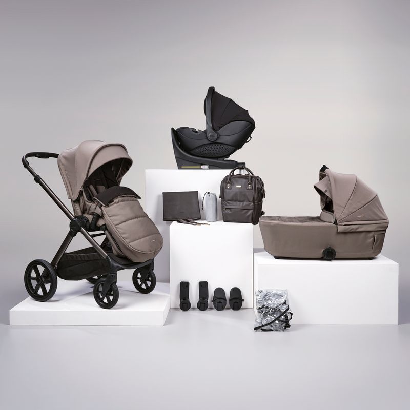 12 pc Raffi MKII Travel Bundle with spin car seat & Isofix base