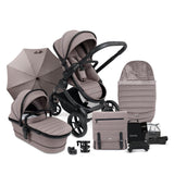 iCandy Peach 7 Pushchair and Carrycot Complete Bundle, Porcini