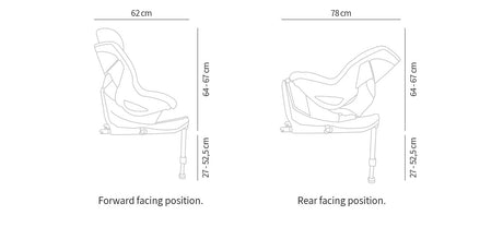 Jane Ikonic-2 360 Swivel i-Size Car Seat 40-105cm, 0-4 Years ERF