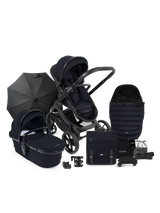 iCandy Peach 7 Pushchair and Carrycot Complete Bundle, Black