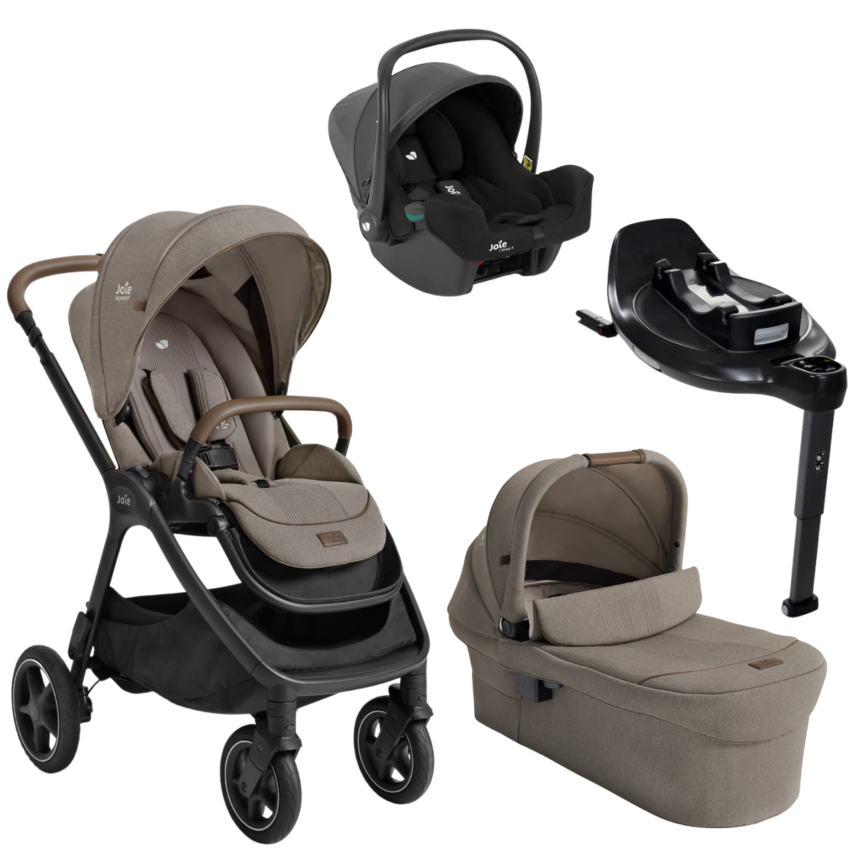Joie Signature Finiti Flex 4in1 Travel System With I-snug Car Seat