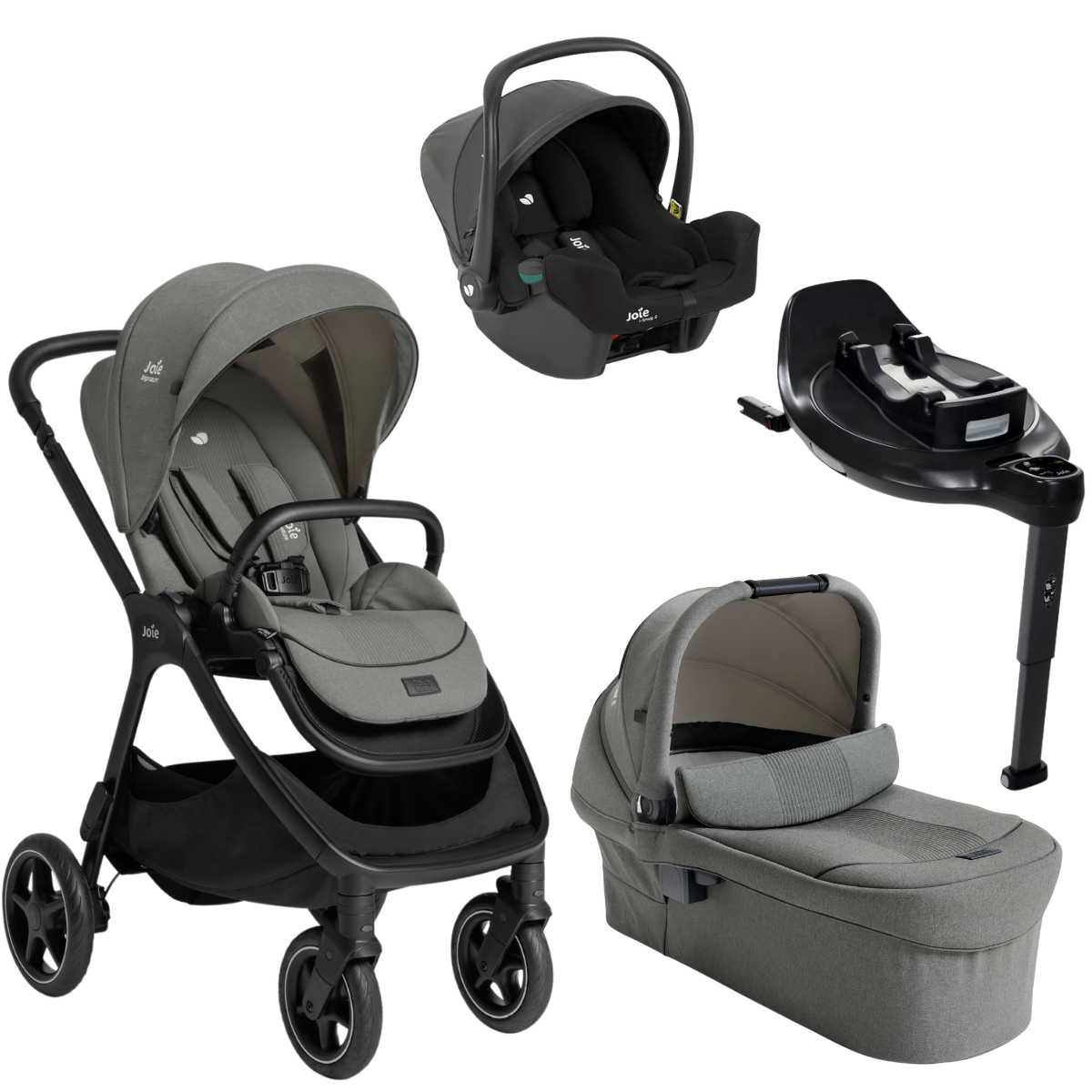 Joie Signature Finiti Flex 4in1 Travel System With I-snug Car Seat