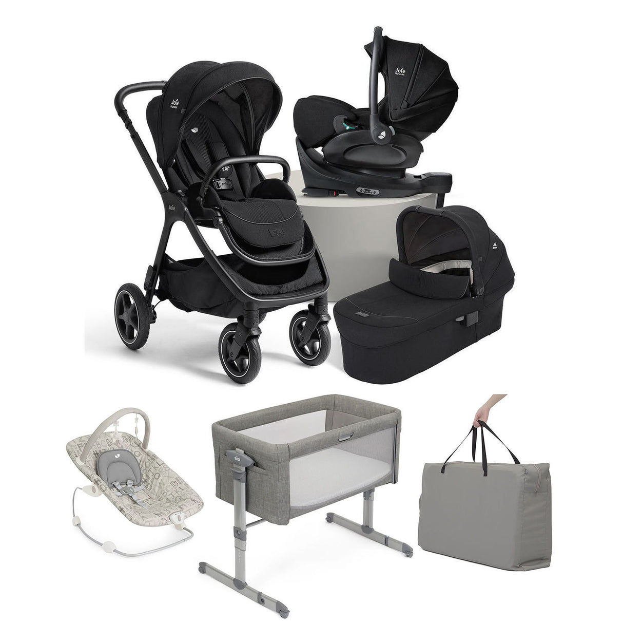 Joie Finiti Flex 4in1 Travel Ready Essential Travel & Nursery Bundle