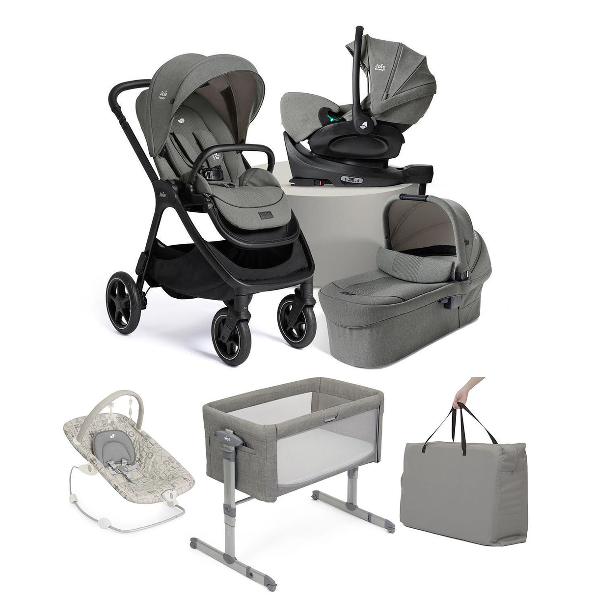 Joie Finiti Flex 4in1 Travel Ready Essential Travel & Nursery Bundle