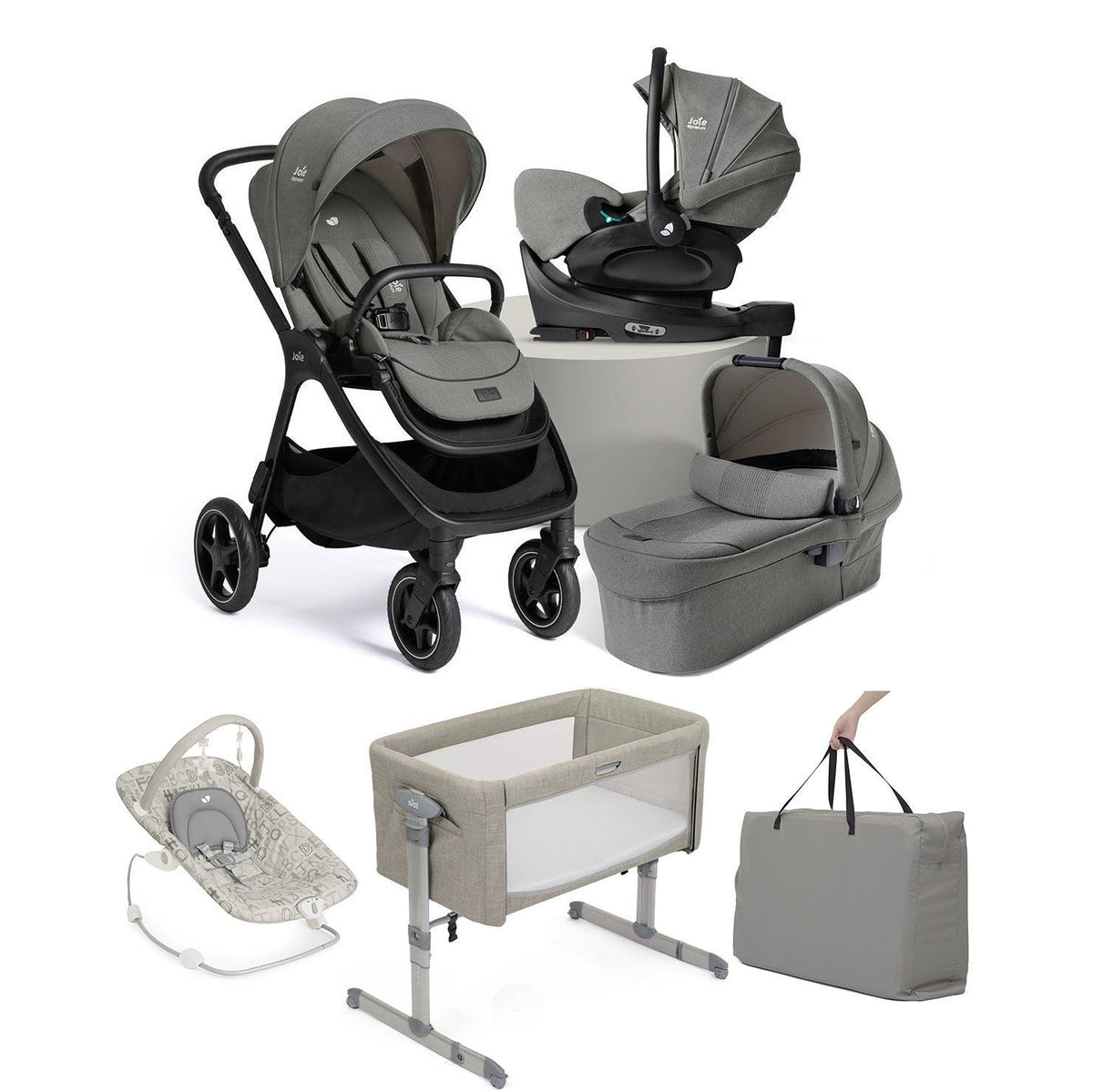 Joie Finiti Flex 4in1 Travel Ready Essential Travel & Nursery Bundle