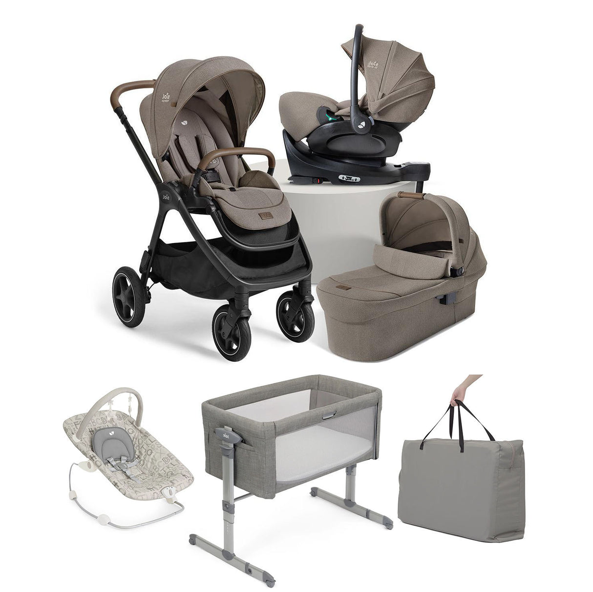 Joie Finiti Flex 4in1 Travel Ready Essential Travel & Nursery Bundle