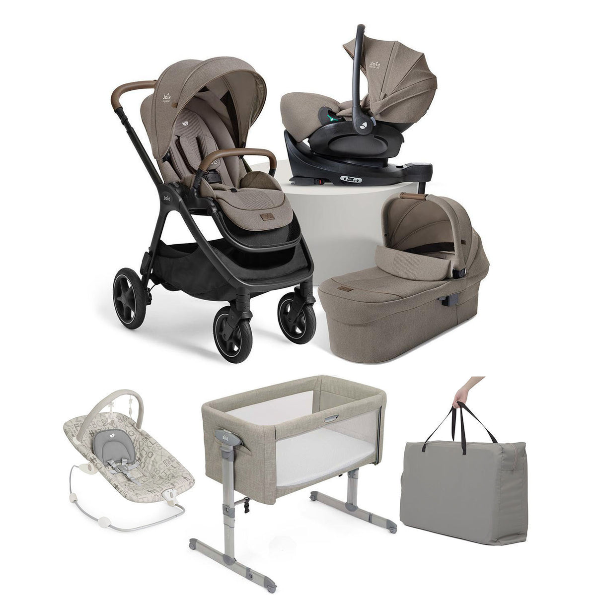 Joie Finiti Flex 4in1 Travel Ready Essential Travel & Nursery Bundle