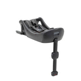Gray car seat base on a white background