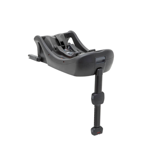 Gray car seat base on a white background