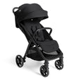 Black stroller on a white background