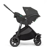 Joie Versatrax On-The-Go Encore 4 Piece Travel System Bundle With Rotating Car Seat, Raven