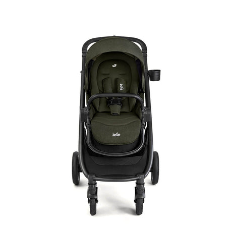 Joie Versatrax On-The-Go Encore 4 Piece Travel System Bundle with Rotating Car Seat, Fern