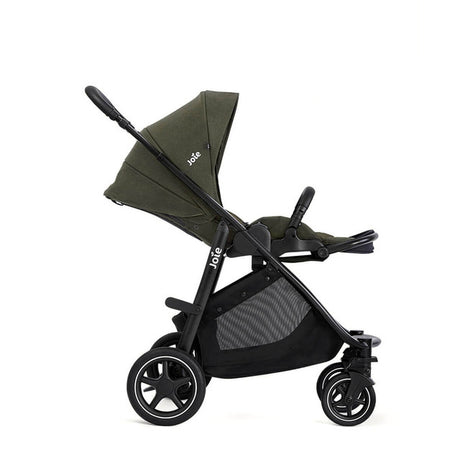 Joie Versatrax On-The-Go Encore 4 Piece Travel System Bundle with Rotating Car Seat, Fern