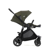 Joie Versatrax On-The-Go Encore 4 Piece Travel System Bundle with Rotating Car Seat, Fern