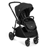 Black stroller with 'joie' branding on a white background