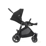 Joie Versatrax On-The-Go Encore 4 Piece Travel System Bundle With Rotating Car Seat, Raven