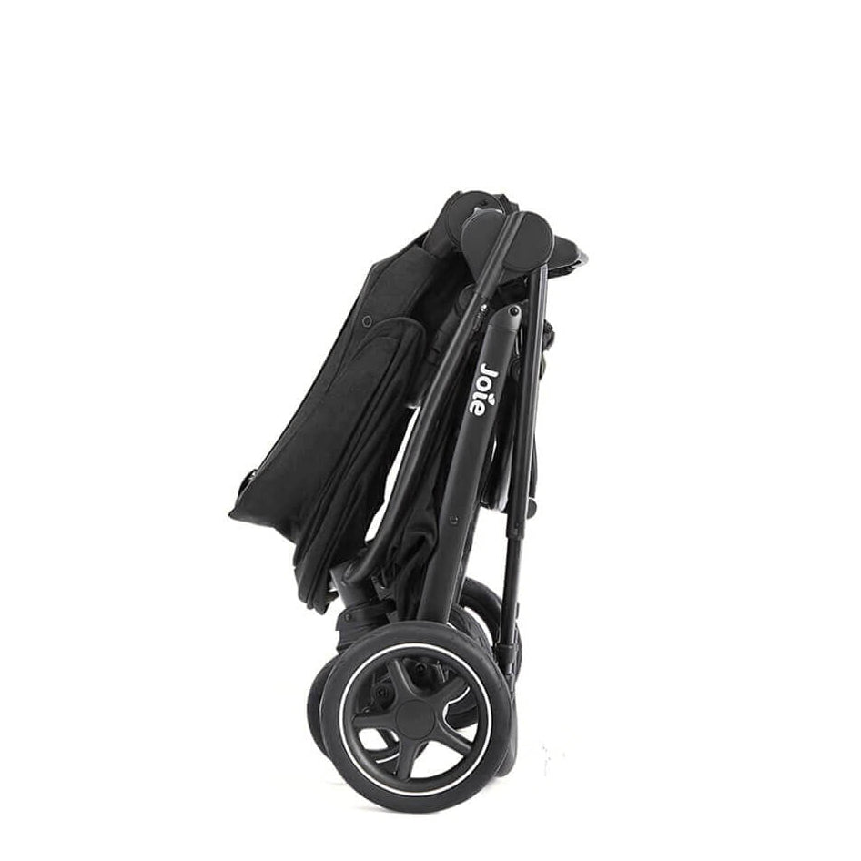 Joie Versatrax On-The-Go Encore 4 Piece Travel System Bundle With Rotating Car Seat, Raven