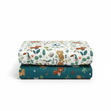 Jungle Organic Cotton Toddler 3 Piece All-in-One 4.0 Tog Quilt Bedding Set with Bumper