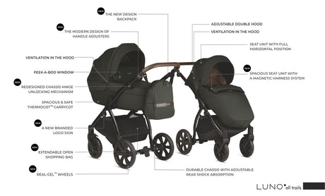 Noordi Luno All Trails 3in1 with Terra Car Seat