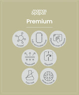 Mamas & Papas Harwell 3 Piece Furniture Range with Premium Dual Core+ Mattress - White / Natural