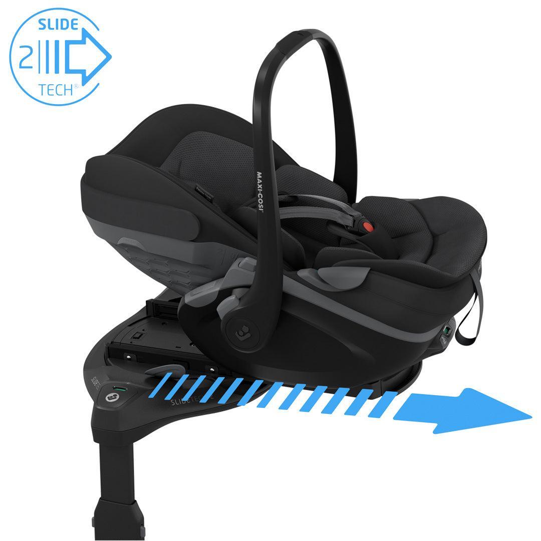 iCandy Peach 8 Premium Bundle with Maxi-Cosi Pebble Slide Pro Lie-Flat Car Seat & Sliding ISOFIX Base